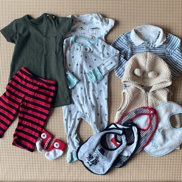11 piece #11 baby boy PLAY clothes bundle. Different sizes - Picture 1 of 16